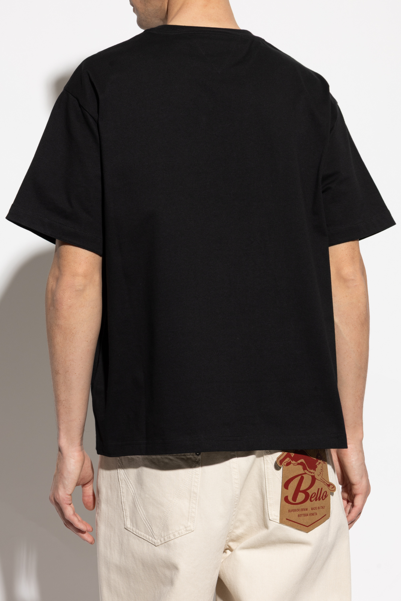 Black T-shirt with pocket Bottega Veneta - Vitkac AS